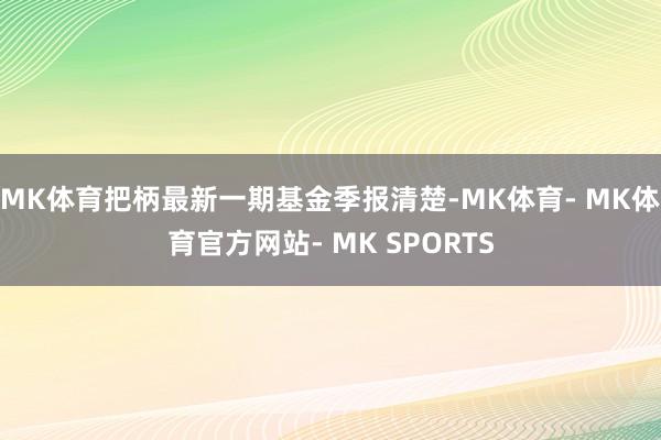 MK体育把柄最新一期基金季报清楚-MK体育- MK体育官方网站- MK SPORTS