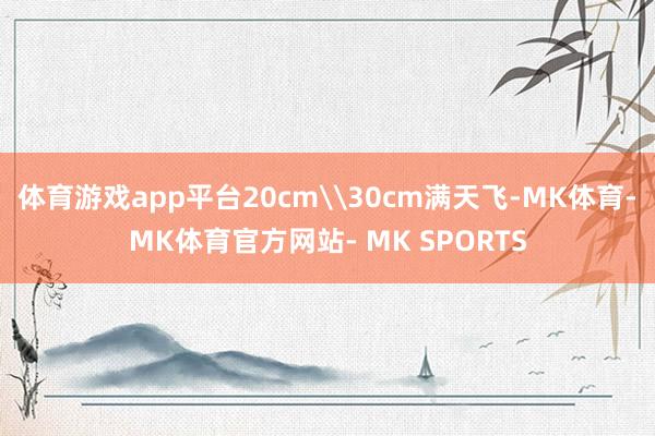 体育游戏app平台20cm\30cm满天飞-MK体育- MK体育官方网站- MK SPORTS