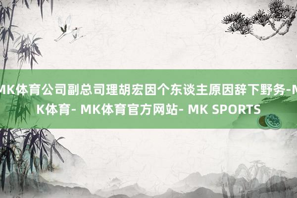 MK体育公司副总司理胡宏因个东谈主原因辞下野务-MK体育- MK体育官方网站- MK SPORTS