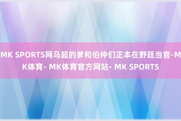 MK SPORTS网马超的爹和伯仲们正本在野廷当官-MK体育- MK体育官方网站- MK SPORTS